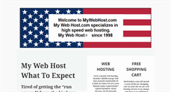 Desktop Screenshot of mywebhost.com