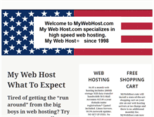 Tablet Screenshot of mywebhost.com